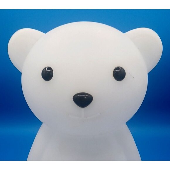 Glowing 14" Led Blow Molded Nightlight Lamp White Polar Teddy Bear Vtg Target - Picture 6 of 7